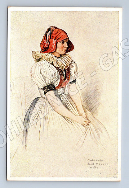 Postcard Hanáčka Czech costume Josef Ullmann (M8855)
