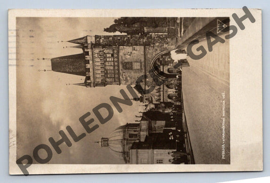 Pohlednice Praha Staroměstská mostecká věž 1928 (M886)