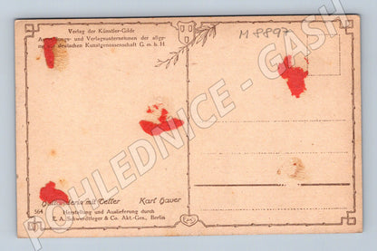 Postcard Dutchwoman with plate Haver ethno (M8897)