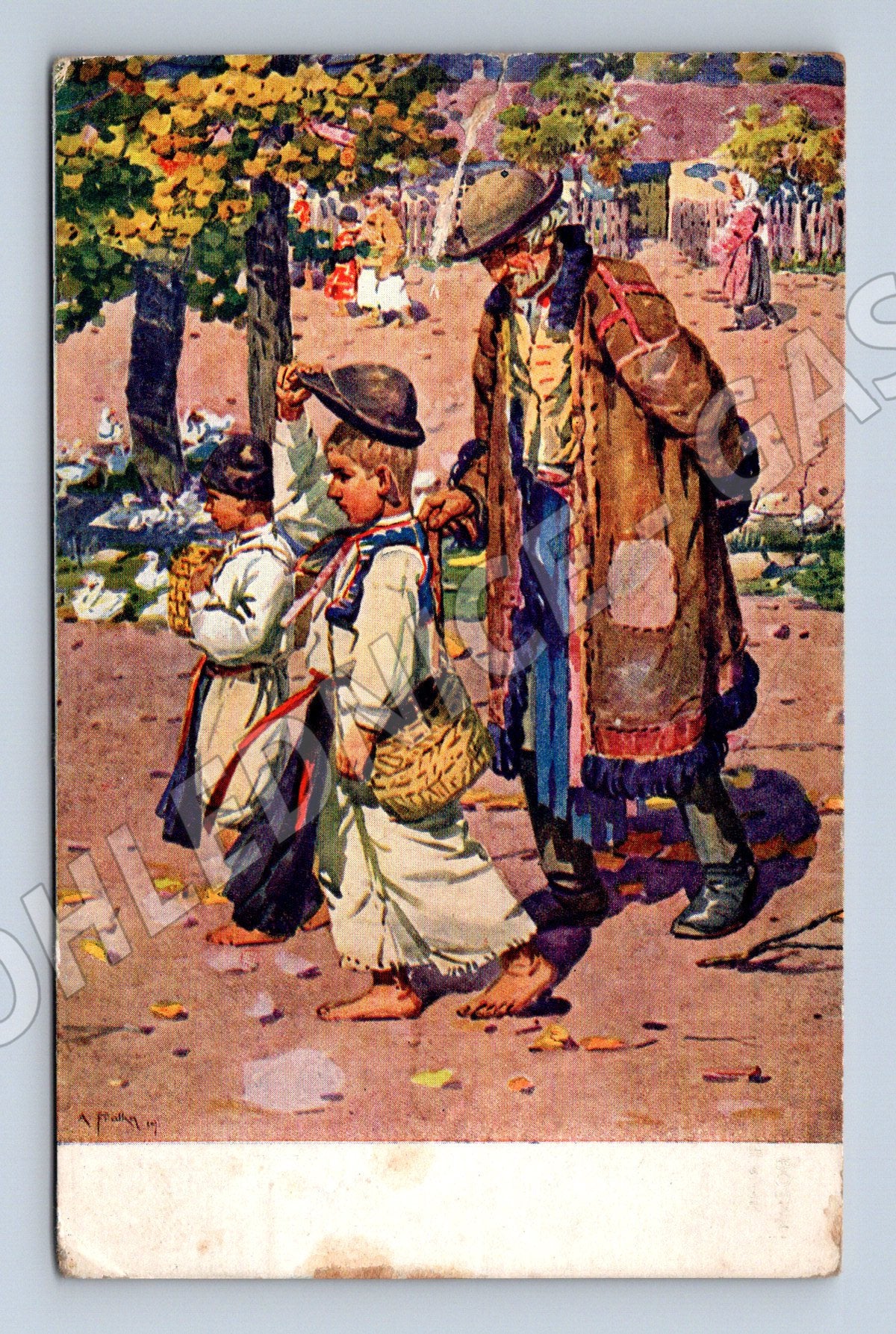 Postcard A Frolka Slovak pictures of ethnography (M8909)