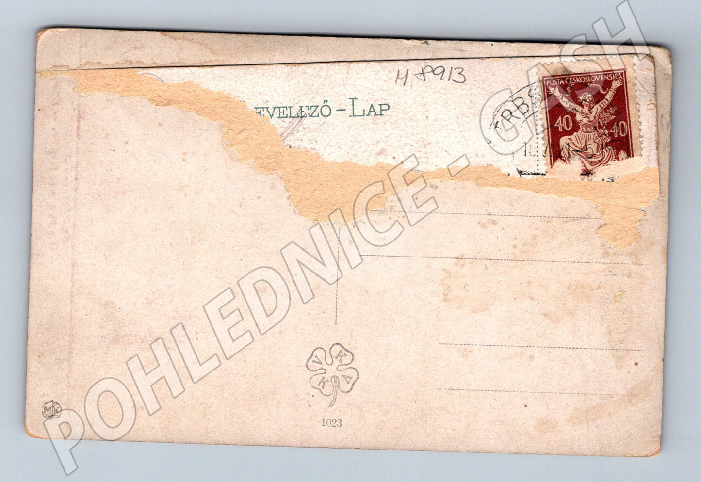 Postcard J Ženíšek On the grass Schnitttermädchen (M8913)