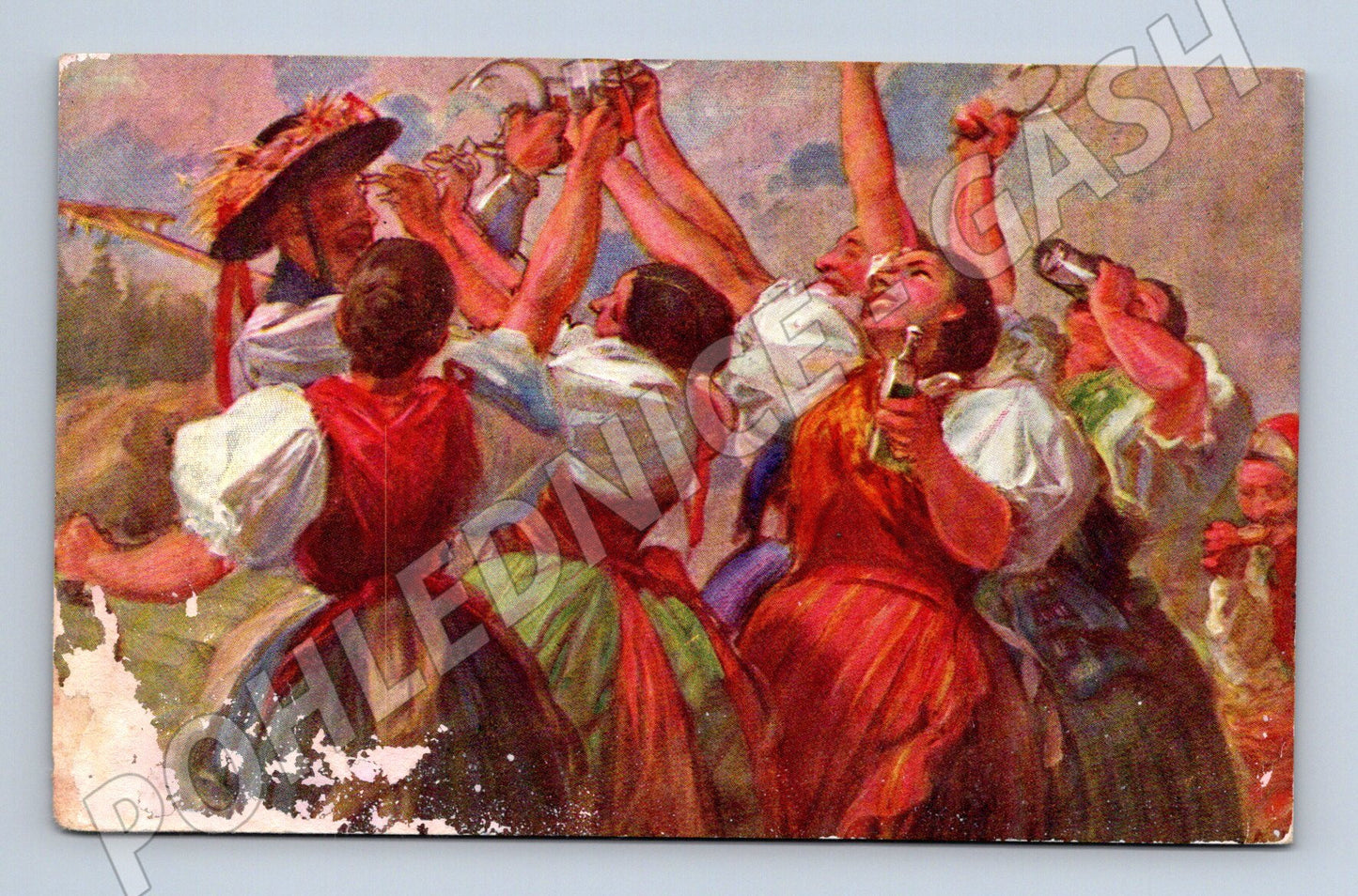 Postcard Obžínky prof. Němejc Minerva Prague (M8922)
