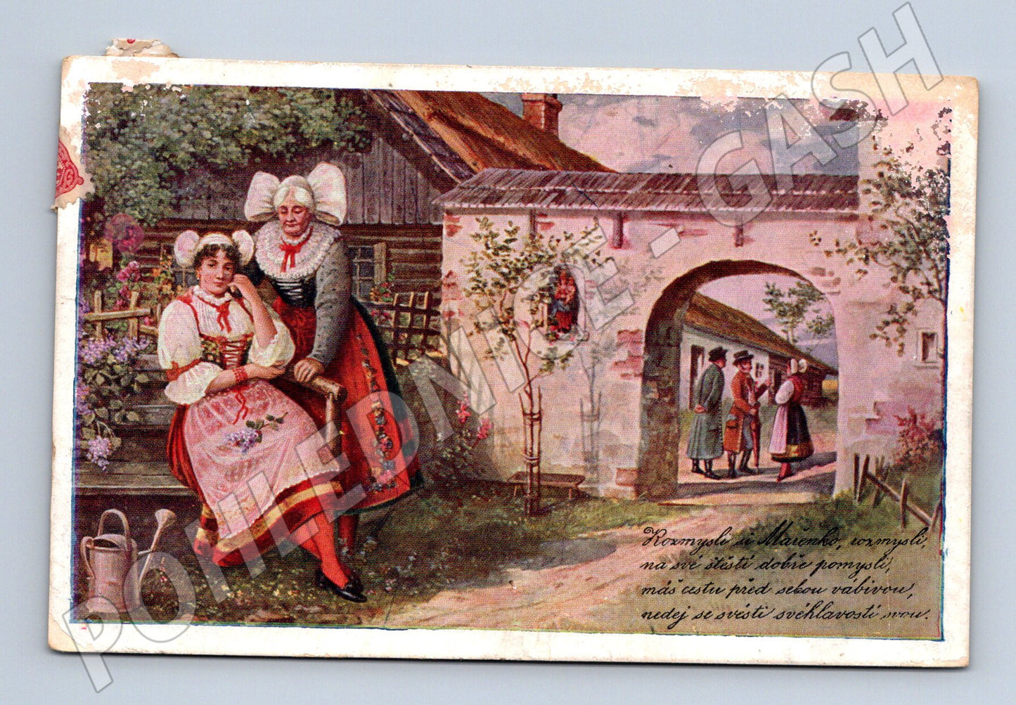Postcard Czech costume Nymburk RU old (M8925)