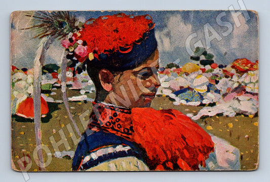 Pohlednice Uprka Chasník z Vlčnova folklór (M8954)