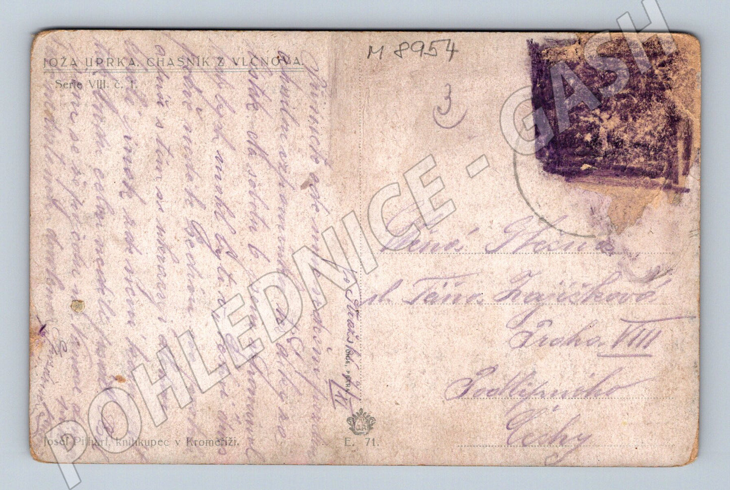 Pohlednice Uprka Chasník z Vlčnova folklór (M8954)