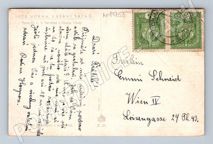 Postcard Uprka Tying a Scarf Bride H Lhota (M8955)