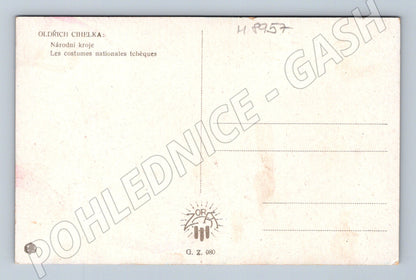 Pohlednice O Cihelka Český národní kroj (M8957)