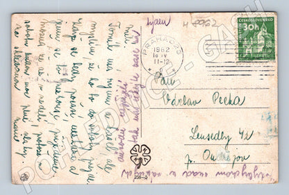 Postcard of a girl from Uherský Ostroh 1962 (M8962)