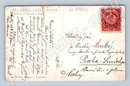 Postcard Girls from Mařace Uprka 1918 (M8963)
