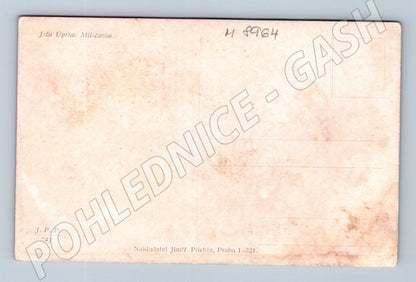 Postcard Uprka Miločanka girl in traditional costume (M8964)