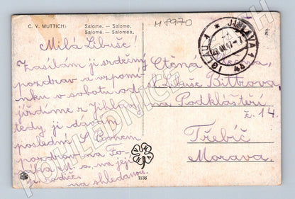 Postcard Salome CV Muttich 1917 sent (M8970)