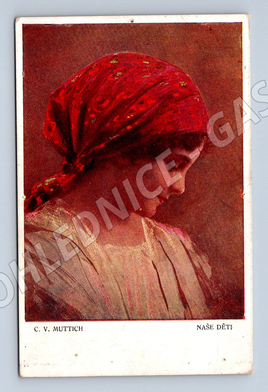Pohlednice Naše děti C V Muttich etnografie (M8971)