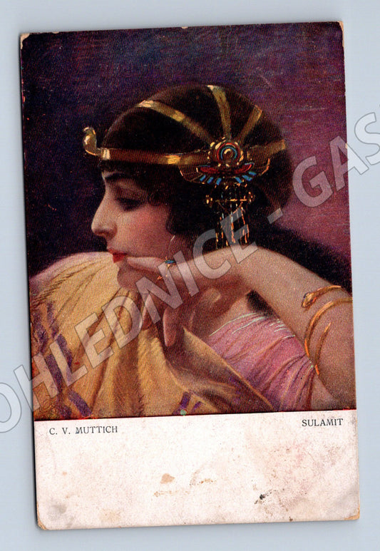 Pohlednice Sulamit C V Muttich 1911 portrét (M8972)
