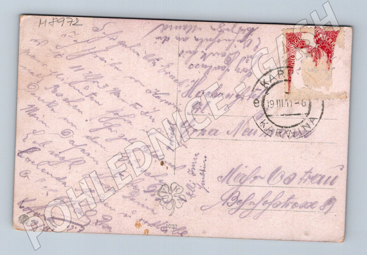 Postcard Sulamit CV Muttich 1911 portrait (M8972)