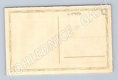 Postcard Happy Thoughts folk costume Šimand (M8980)