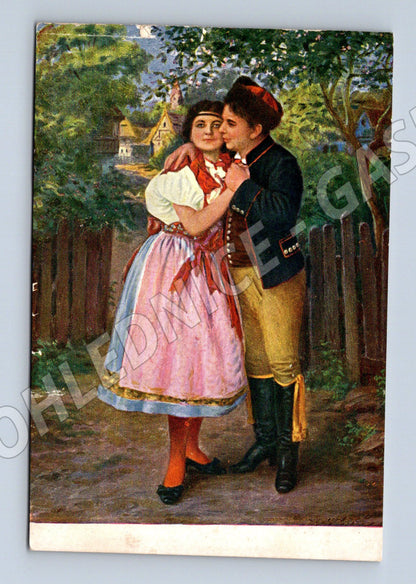 Postcard The Bartered Bride Czech folk costume (M8986)