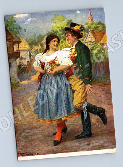 Pohlednice Prodaná nevěsta folklór etnografie (M8987)