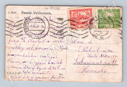 Easter postcard J Kočí small format (M9006)