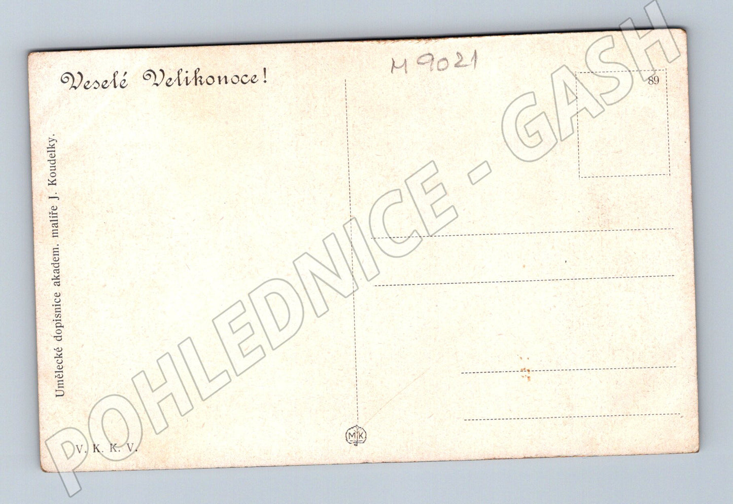 Pohlednice Velikonoce český venkov J Koudelka (M9021)