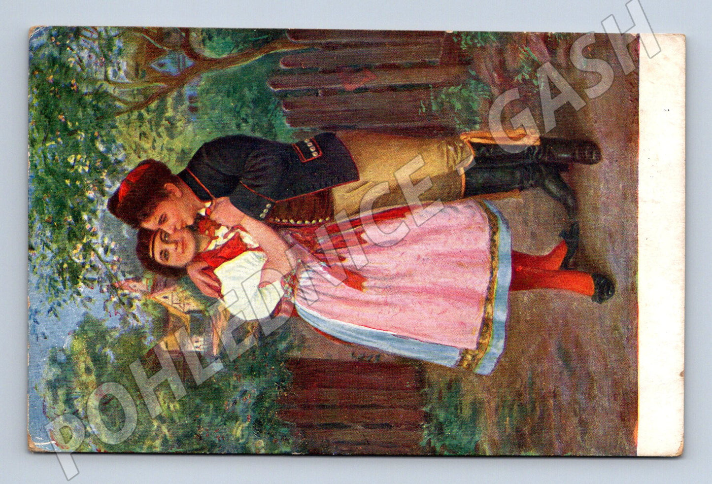 Pohlednice Prodaná nevěsta folklór kroje 1963 (M9024)