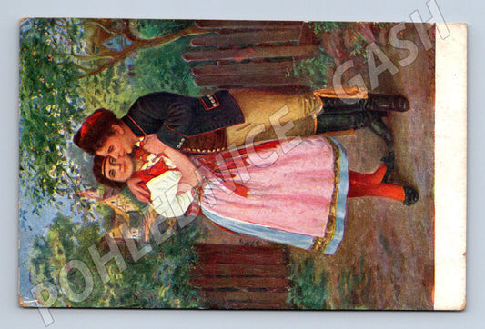 Pohlednice Prodaná nevěsta folklór kroje 1963 (M9024)