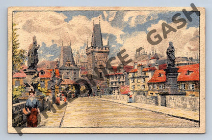Pohlednice Praha Karlův most a Malá Strana (M903)