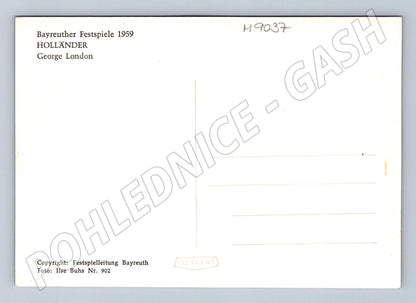 Pohlednice Bayreuth 1959 George London Holanďan (M9037)