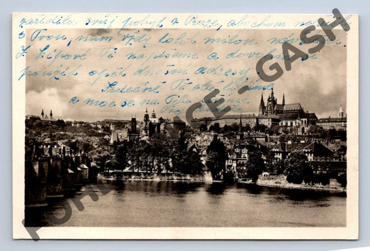 Pohlednice Praha Hradčany a Karlův most (M904)