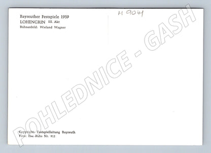 Pohlednice Bayreuth 1959 Lohengrin III akt (M9041)