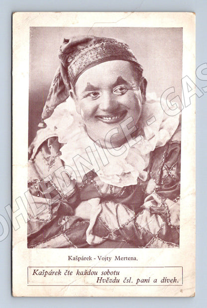 Pohlednice Kašpárek Vojty Mertena reklama (M9044)