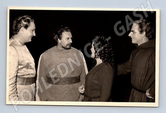 Pohlednice herecká skupina divadlo čb (M9045)