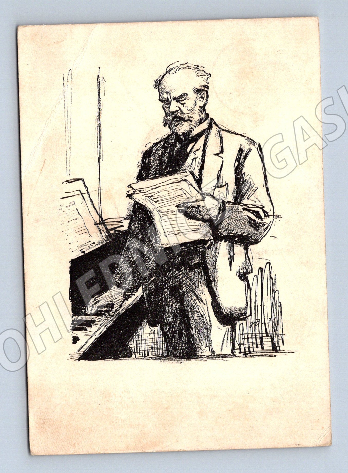 Pohlednice Antonín Dvořák Boettinger 1942 (M9059)