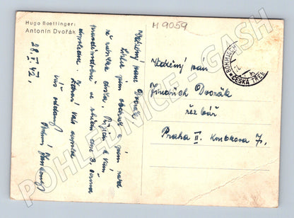 Pohlednice Antonín Dvořák Boettinger 1942 (M9059)