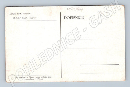 Pohlednice Josef Suk 1924 Boettinger (M9064)
