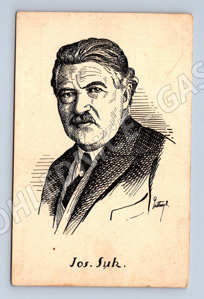 Pohlednice Josef Suk perokresba Peithner (M9066)