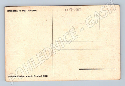Pohlednice Josef Suk perokresba Peithner (M9066)