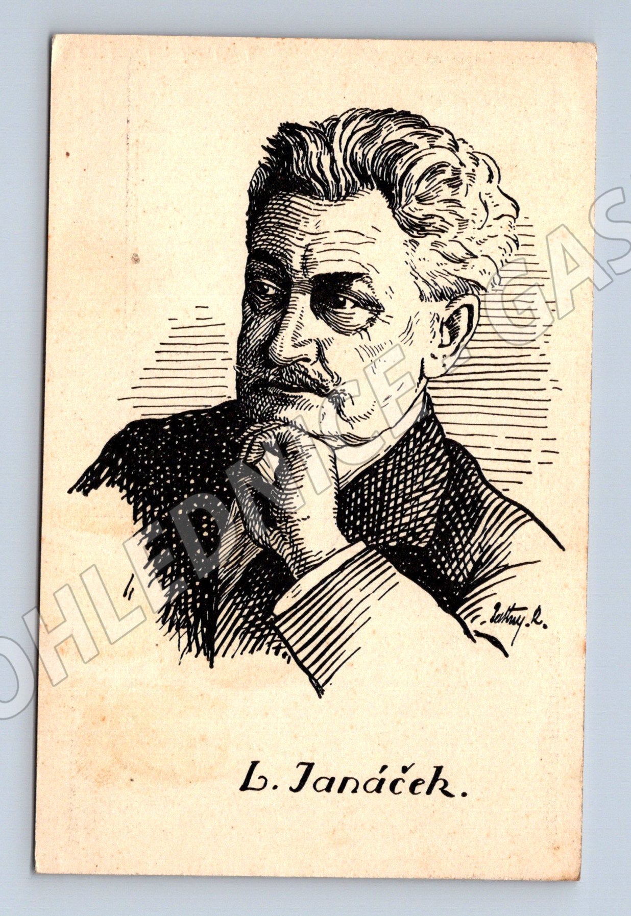 Pohlednice Leoš Janáček Peithner 1938 (M9069)