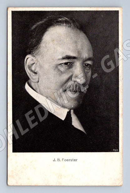 Postcard JB Foerster portrait Drtikol (M9072)