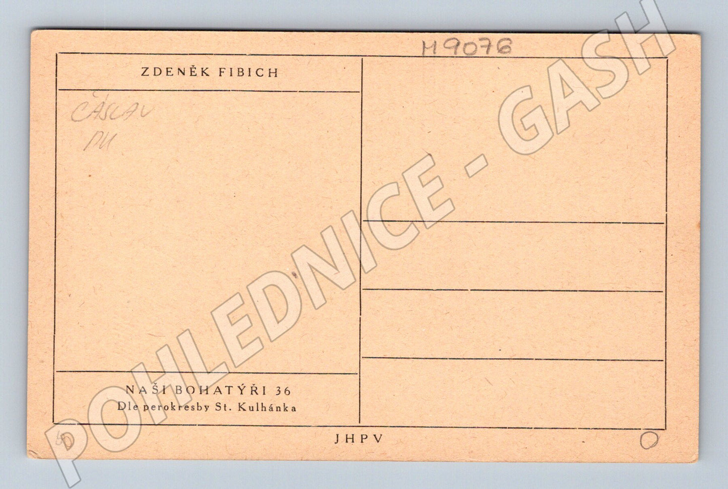 Postcard Zdeněk Fibich Our Heroes (M9076)