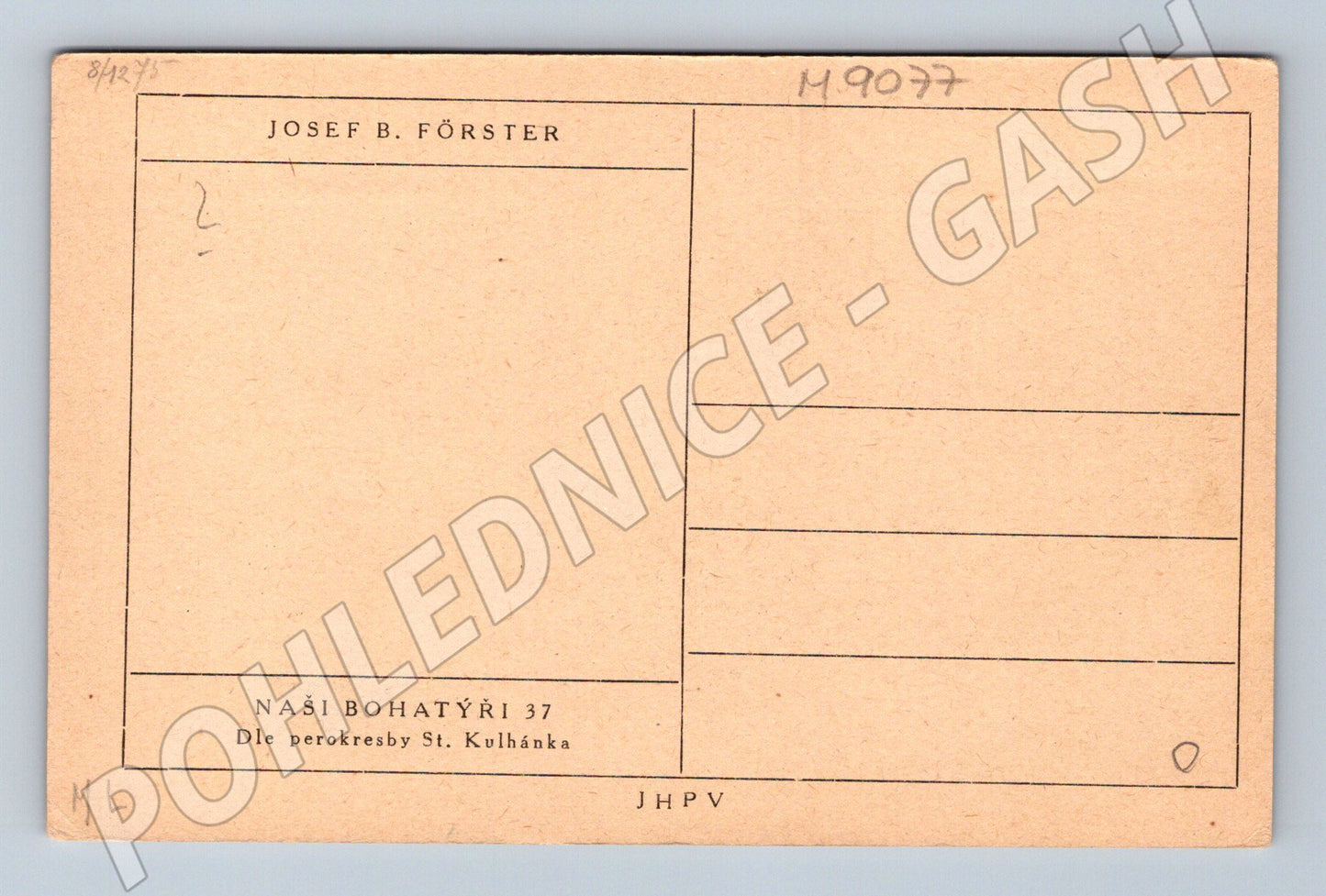 Pohlednice Josef B Förster Naši bohatýři (M9077)