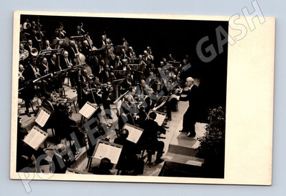 Postcard Bayreuth orchestra and conductor (M9078)