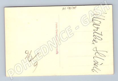 Postcard Bayreuth orchestra and conductor (M9078)