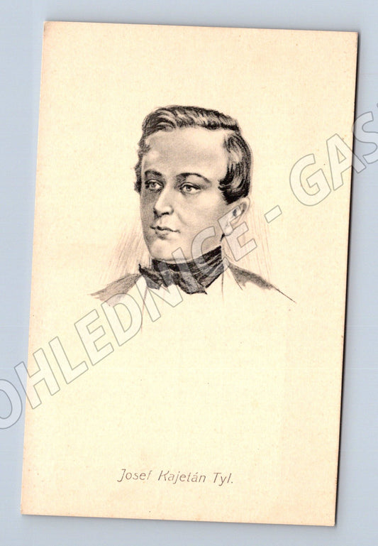Pohlednice Josef Kajetán Tyl portrét starý (M9083)