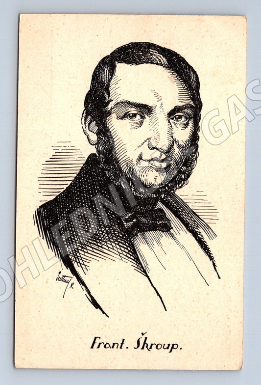 Pohlednice František Škroup Peithner 1922 (M9084)