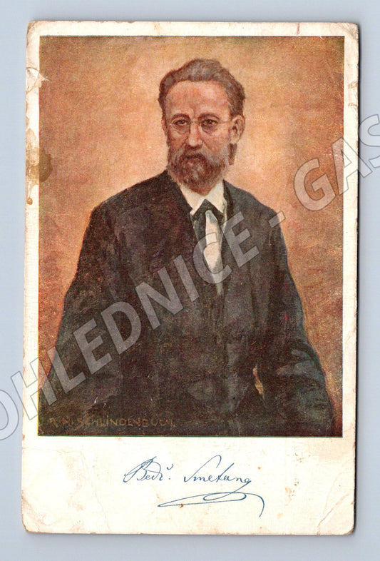 Pohlednice Bedřich Smetana portrét sběratelská (M9090)