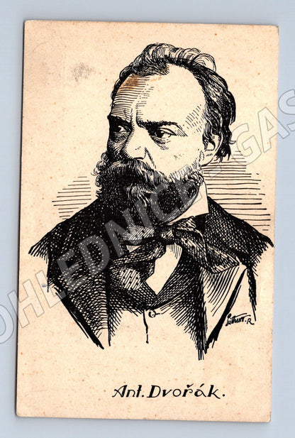 Pohlednice Antonín Dvořák Peithner portrét (M9091)