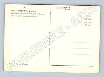 Postcard Manfred Schnelldorfer Innsbruck 1964 (M9100)