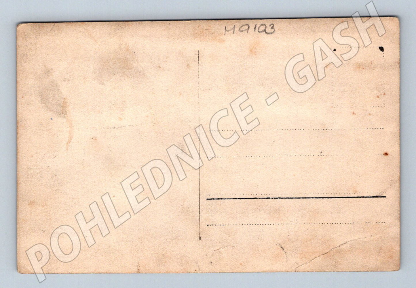 Postcard old football team early 20th century (M9103)