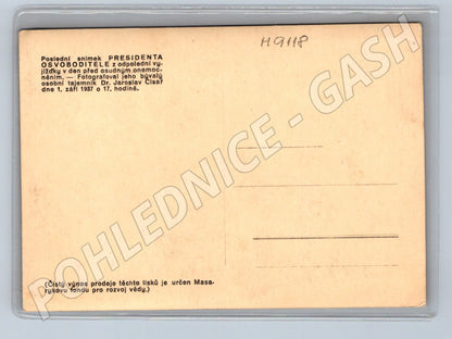Postcard last photo of the president 1937 (M9118)