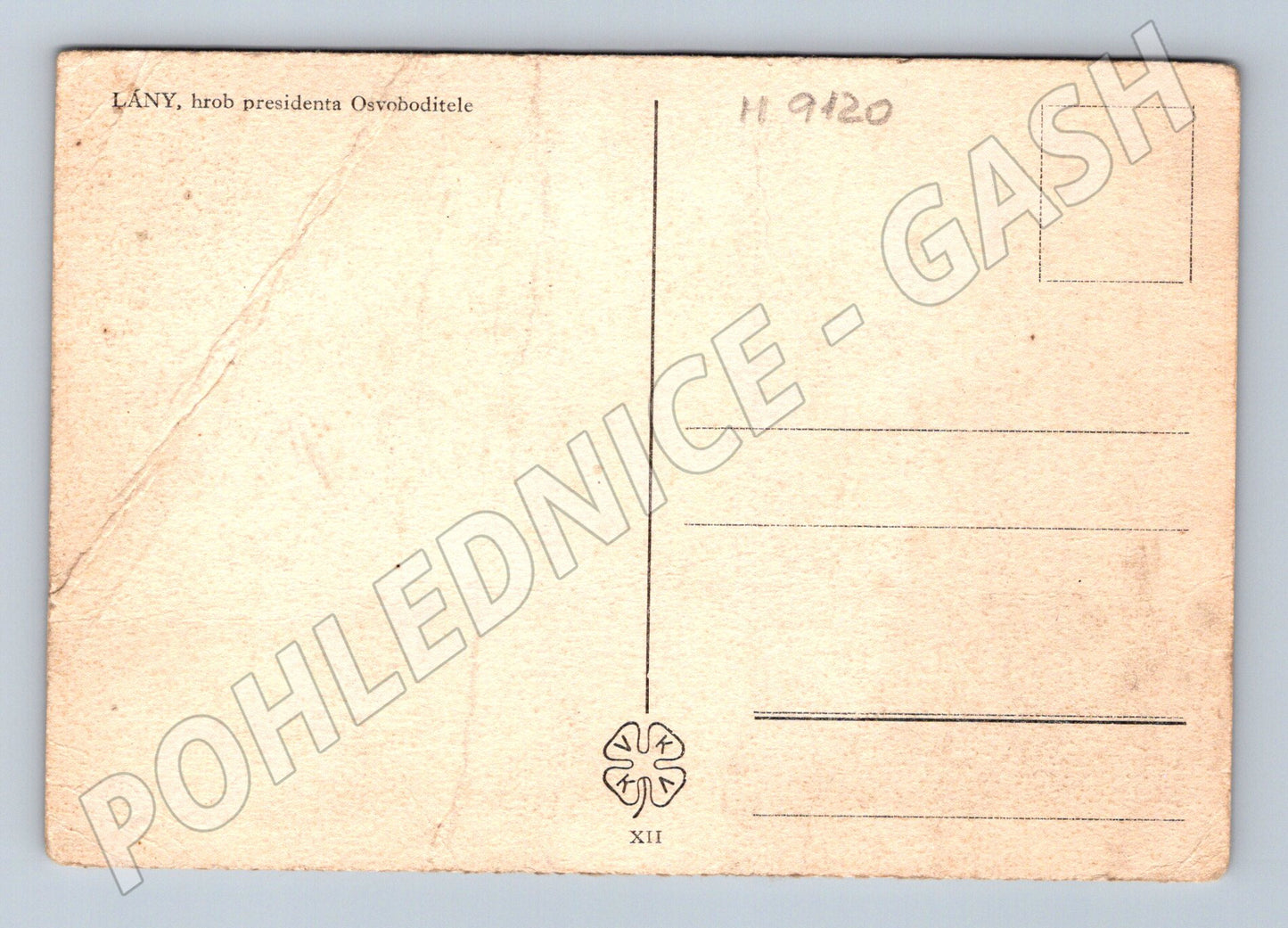 Pohlednice T G Masaryk Lány hrob a zámek (M9120)